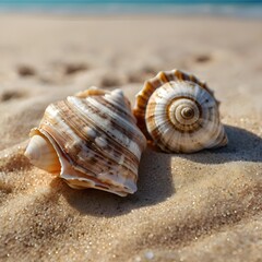 seashells on the sand