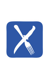 fourchette couteau icone