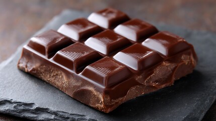 Rich Dark Chocolate Bar with Square Segments
