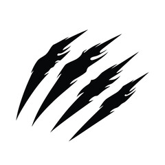 Stylized Claw Marks Scratch Vector Art Design Concept Illustration