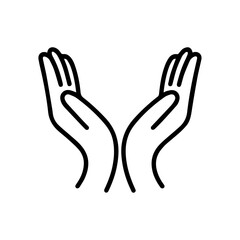 hands holding hands vector