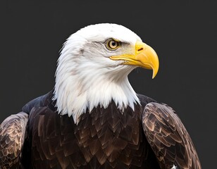 Obraz premium Close-up profile of an eagle