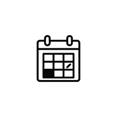 Work Schedule Grid Calendar Icon