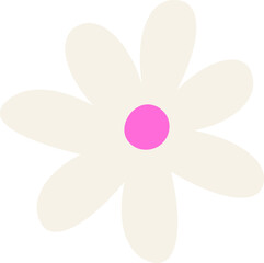 Daisy with Pink Center