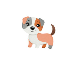 Cute puppy illustration 