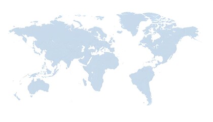 Fototapeta premium Light blue world map