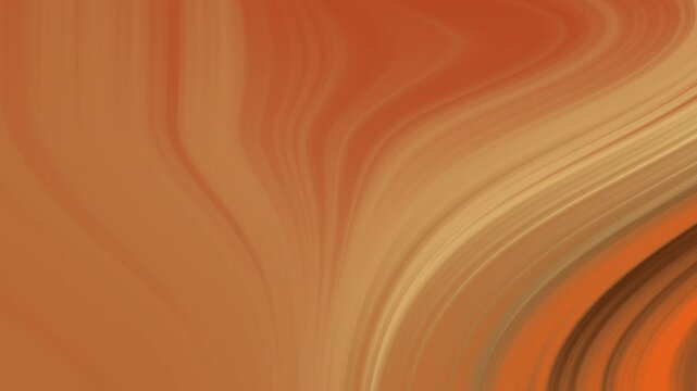 Gold gradient illustrator abstract swirling orange and brown design in a fluid motion.
