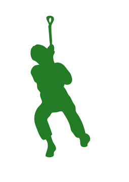 accro tyrolienne branche parc aventure suspendu