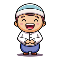 Obraz premium Joyful child in traditional clothing