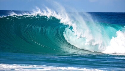 Powerful ocean wave