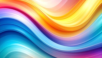 Obraz premium Vibrant wavy abstract background