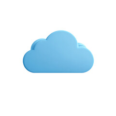 Ubatuba/sp - brasil a light blue cloud icon with a rounded shape on a black background in a digital rendering style on transparent background