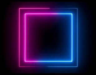 Neon square frame (3)