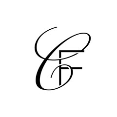 initial letter f with c script logo