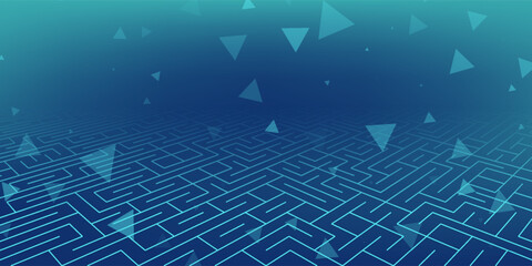 Digital technology banner green blue background concept with technology light effect, abstract tech, innovation future data, internet network, Ai big data, lines dots connection, illustration vector