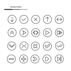 Sign And Symbol Icon Set Vector Design.