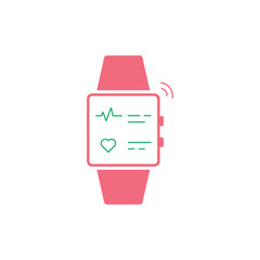 Smart Watch Icon Vector Design.
