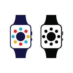 Smart Watch Icon Vector Design.