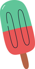 Retro Popsicle with Dual Tones