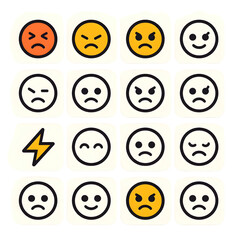 Fototapeta premium emoticons vector