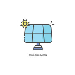 Solar Energy Icon Vector Design. 