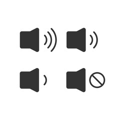 Sound And Volume Icon Set Vector Design.