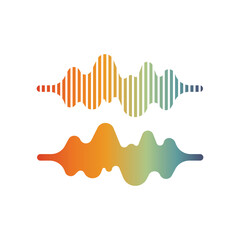 Sound Wave Icon Set Vector Design.