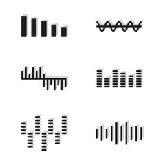 Sound Wave Icon Set Vector Design.