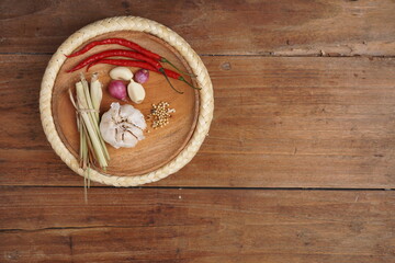 various kitchen spices