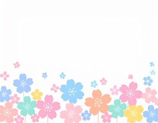 花が咲いているフローラルな壁紙