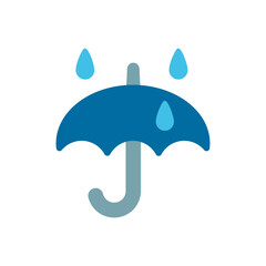 Umbrella with Rain Drops