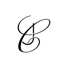 initial letter j with c script logo