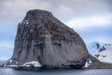 Huge Basalt Column Edinburgh Rock near Half Moon Island, South Shetland-Islands, Antarctica © Anil S Matta