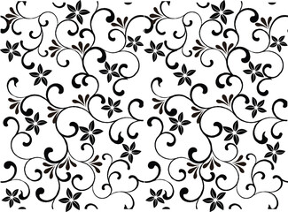 The black and white floral motif is very inspiring for Indonesian batik motifs.