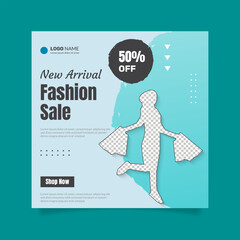 new arrival fashion sale promotion banner