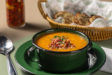 soup with meat and vegetables