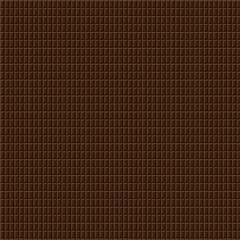 Chocolate bar. Seamless dark chocolate-brown grid pattern with tiny geometric squares and subtle texture. Modern minimal background ideal for packaging, fabric, wallpaper, and digital design.