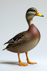 Obraz premium Detailed 3d render of a female mallard duck