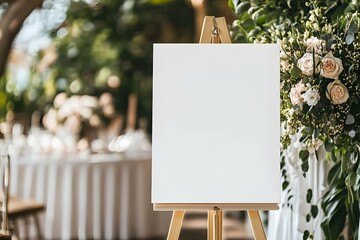 A Blank White Welcome Sign Mockup: Versatile Branding Space