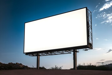 Obraz premium Blank Billboard Mockup for Advertisement: Versatile Promotional Display