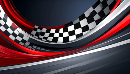 Abstract racing background with checkered flag - works well for marketing materials