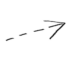 Black grunge hand drawn arrow isolated on white. Vector arrow grunge illustration.