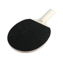 One ping pong racket isolated on white