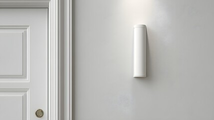Modern Mezuzah Design: A Sleek and Minimalist Jewish Symbol on a Clean Doorframe