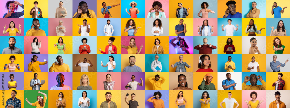 Poster a vibrant collection of diverse individuals from various backgrounds is portrayed, showcasing their 