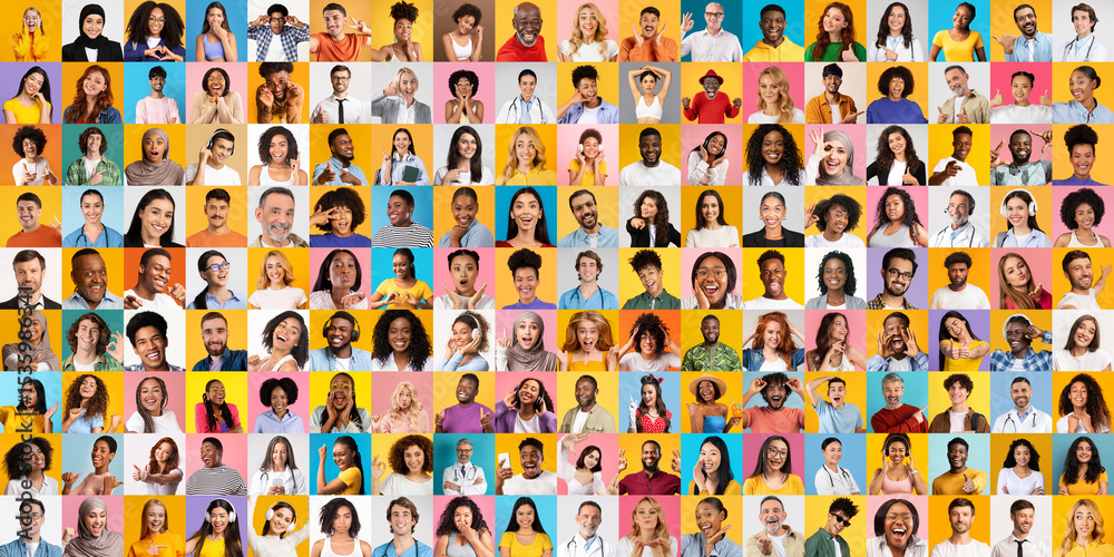 Poster this collage showcases a vibrant collection of faces from various backgrounds, highlighting differen