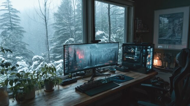 Winter workspace - Powered by Adobe