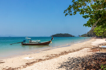 Long tail boat in Ao Nang, Krabi, Thailand