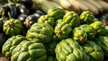 Fototapeta premium Close-up photograph of a pile of fresh