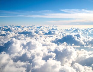 Vast cloud expanse above